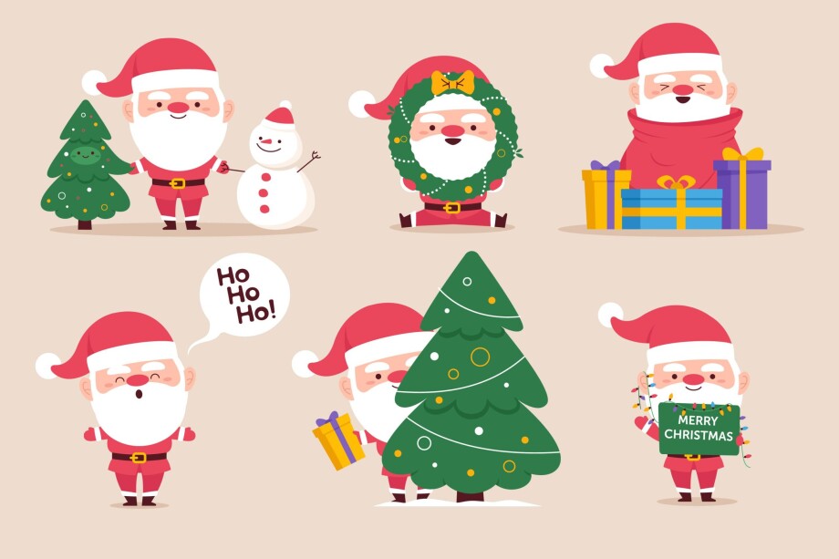 New Year and Christmas vocabulary for kids (test)