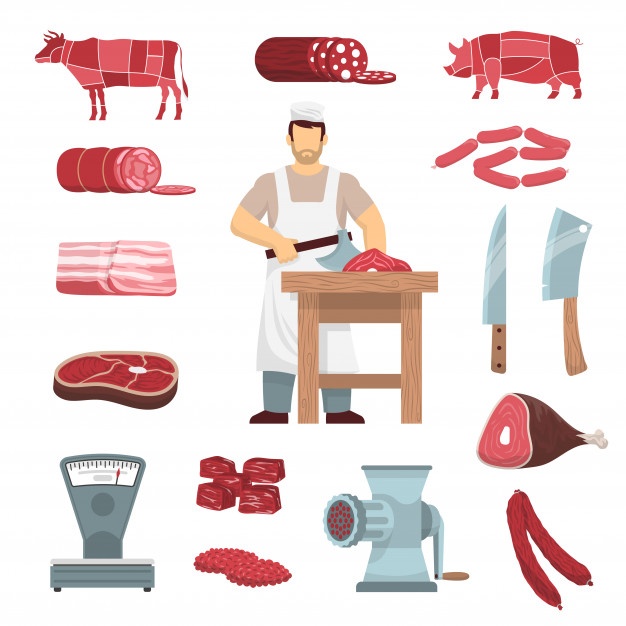 meat butcher set 1284 14555 Skyteach